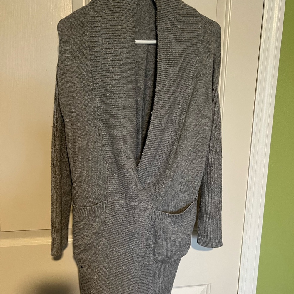 Cozy Gray Knit Cardigan